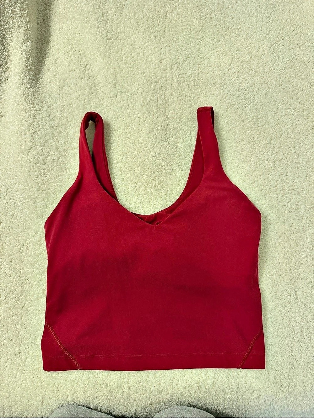 lululemon Align Tank Top Red Sports Bra Size 4